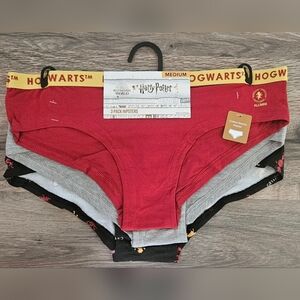 Harry Potter Women's Hipster Panties - Red, Gray, Black 3 Pack
